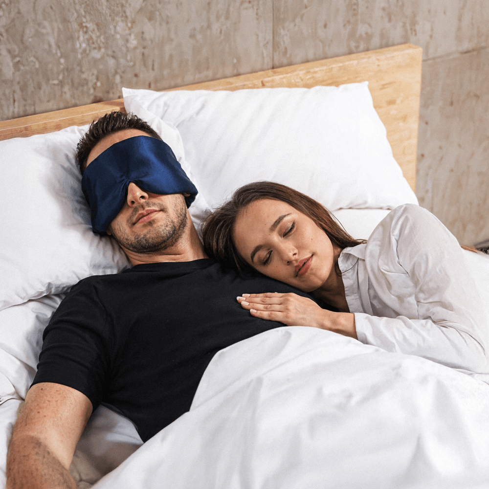 Masque de sommeil en soie de mûrier