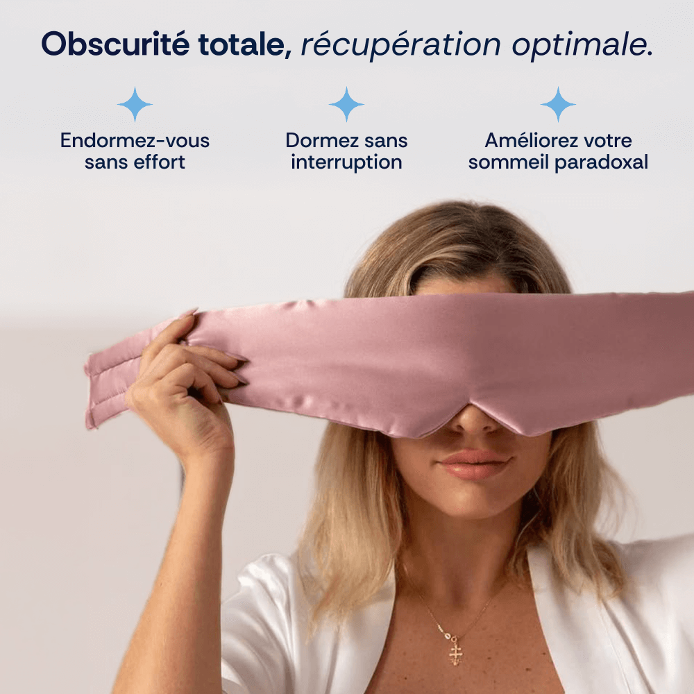 Masque de sommeil en soie de mûrier