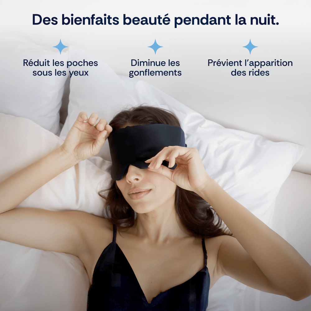 Masque de sommeil en soie de mûrier