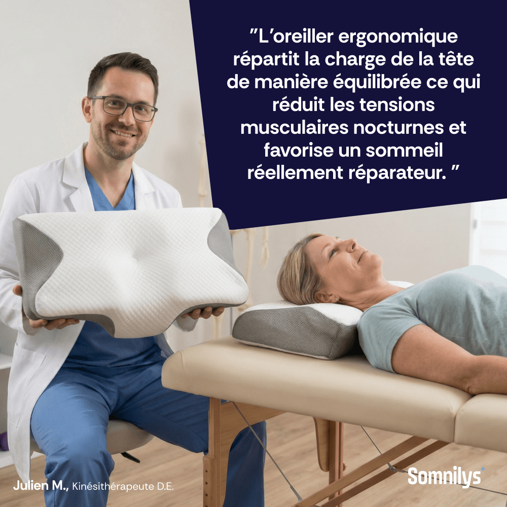 Oreiller Ergonomique Cervical Somnilys™ Gen. 1