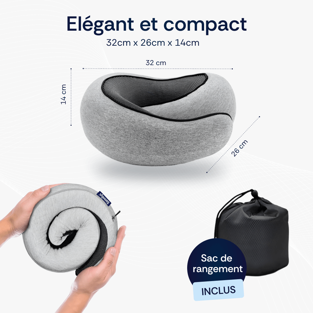 Coussin Ergonomique Cervical de Voyage Somnilys