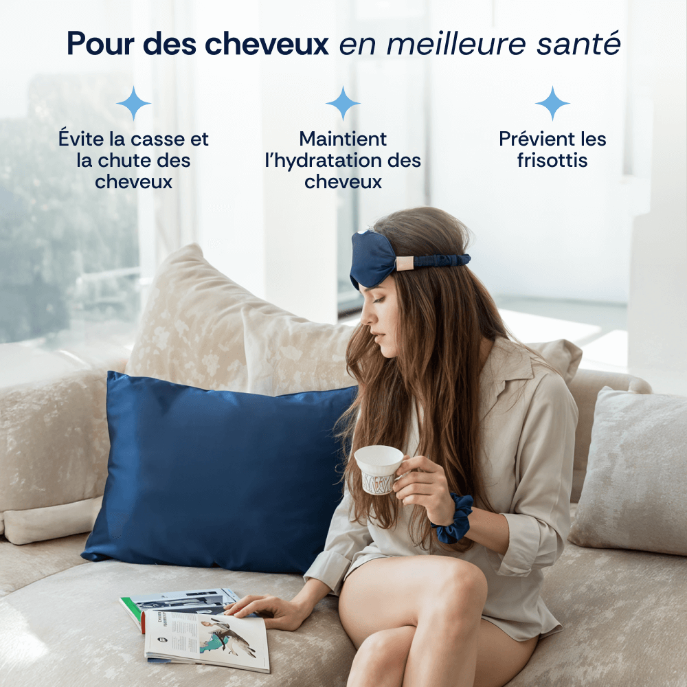 Taie d'oreiller en soie de mûrier